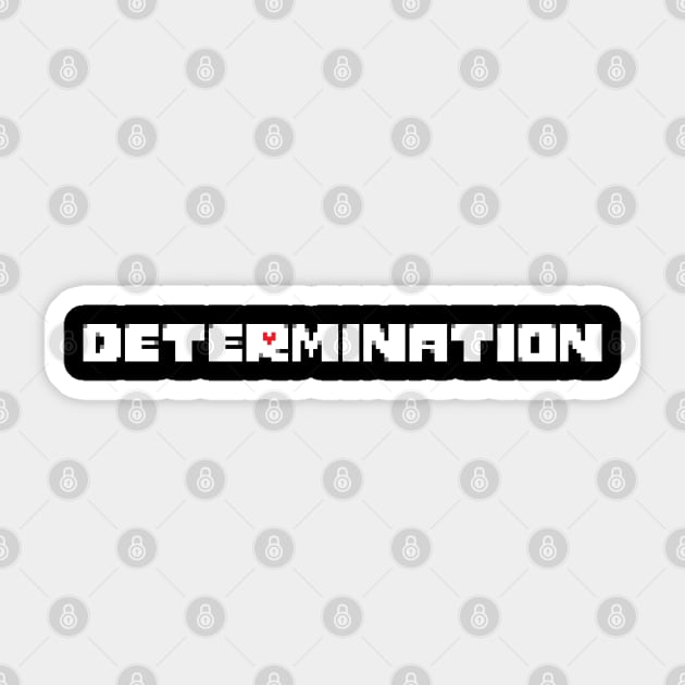 Undertale - Determination Sticker by WiccanNerd